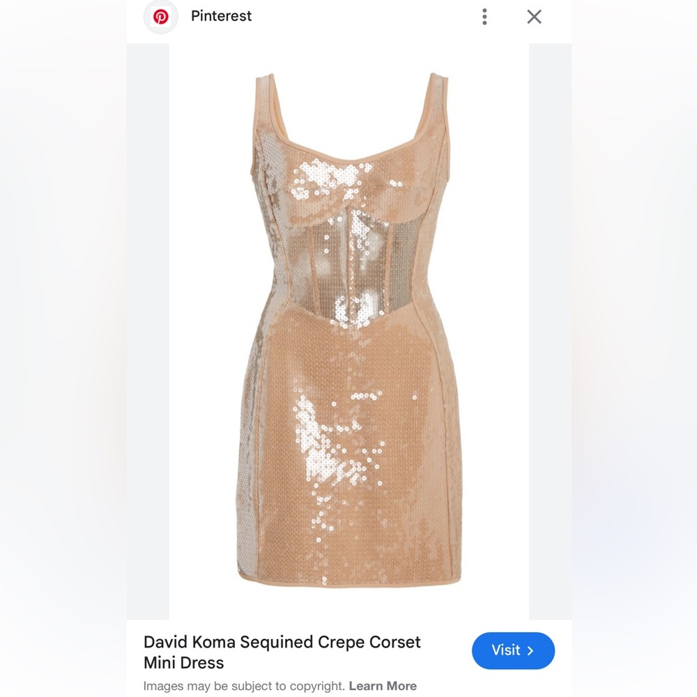 Elegant Sequin Dress in Gold